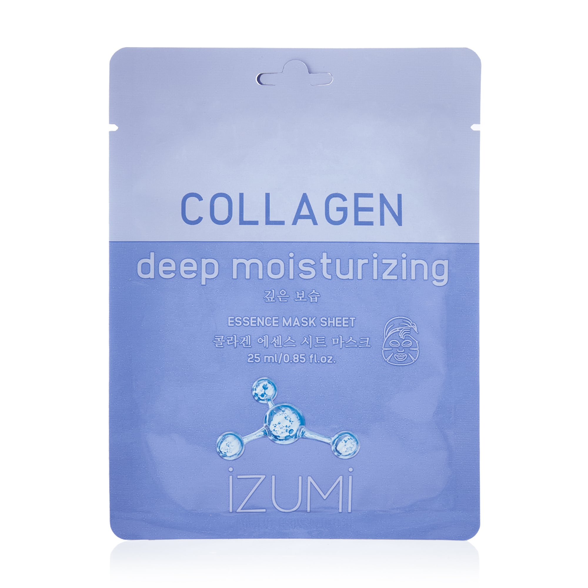 Тканинна маска для обличчя IZUMI Collagen Essence Mask з колагеном, 25 мл